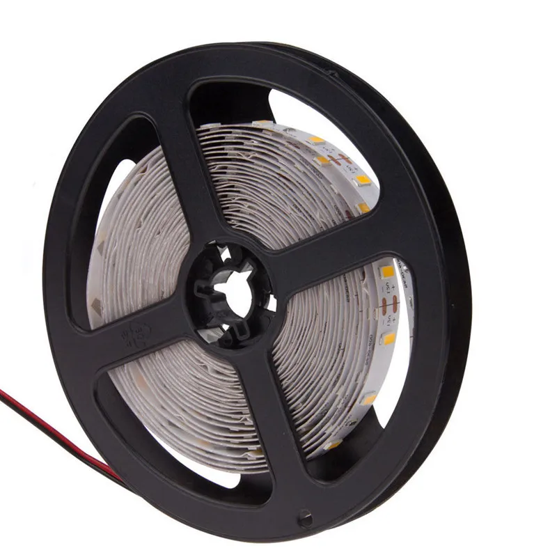 200 шт. SMD 3528 2835 60 LED/M RGB Светодиодная лента 5 м 300 LED DC12V не Водонепроницаемая вспышка