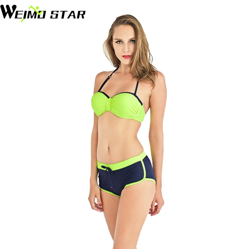 

Weimostar 2022 Halter Bikini Set Sxey Push Up Swimwear Women Swimsuit Biquini Brazilian Bathing Suit monokini maillot de bain