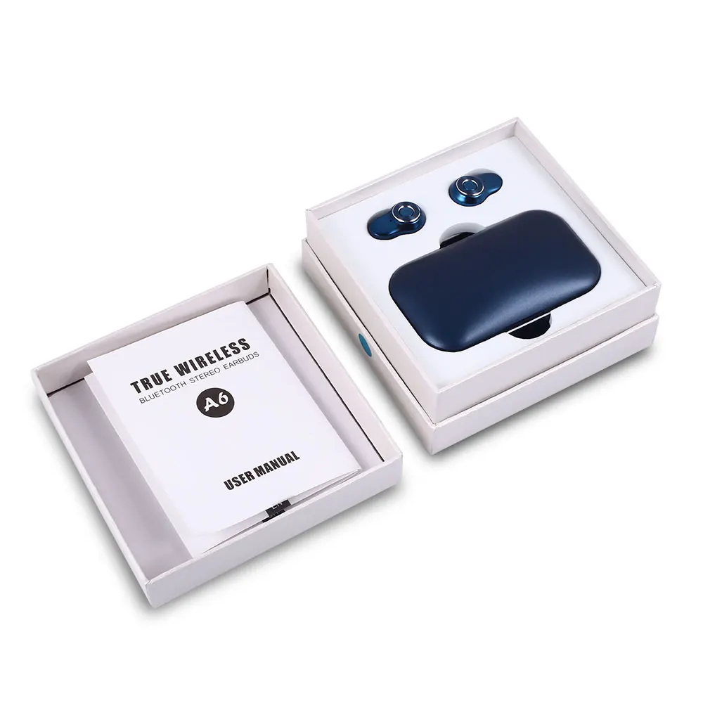 Bluetooth 5.0 6D Stereo Earphone Wireless Earphones IPX5 Waterproof Earphones 3500mAh LED Smart Power Bank Phone Holder