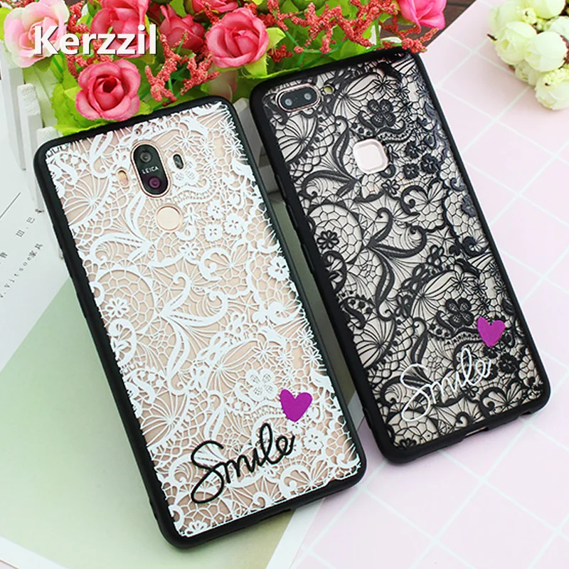 Kerzzil Lace Flower Hard PC+TPU Case for Xiaomi MI 8 8SE Mix2s 6X 5X A1 A2 Redmi S2 5A 5 Plus Note 3 4X 4 Pro Prime |