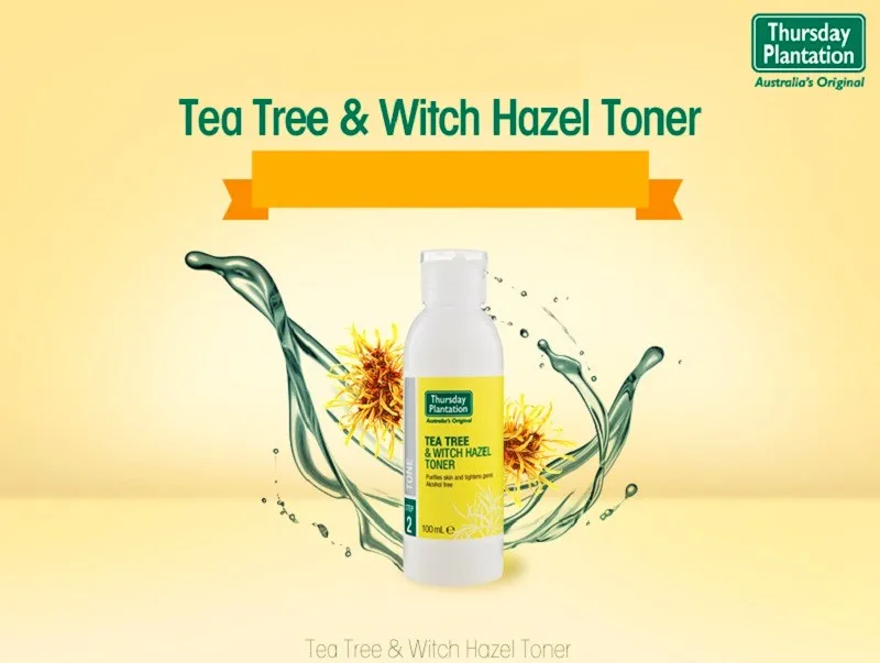 Thursday Plantation tea Tree& Witch Hazel Toner, удаляет чрезмерное масло и бактерии из кожи, подтягивает поры улучшает акне