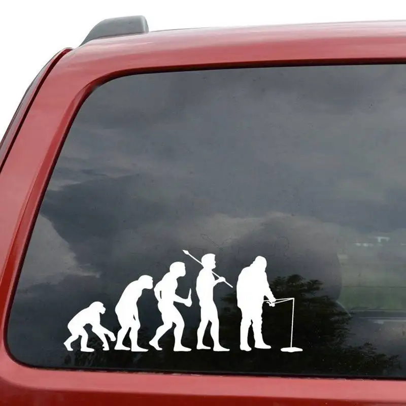 Evolution наклейка на рыбалку стикер лодки автомобиль Рыба рыболовные плакаты