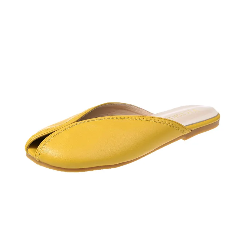 

Spring And Summer Lazy Slippers Wild Fashion New Personality Baotou Outdoor Leisure flat Slippers Women's Shoes Dreathable Wear