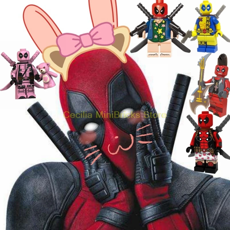 

Legoing Deadpool Cable Domino Building Blocks Marver Super Heroes Thanos X-Men Toys for Children Legoings Avengers Endgame Hulk
