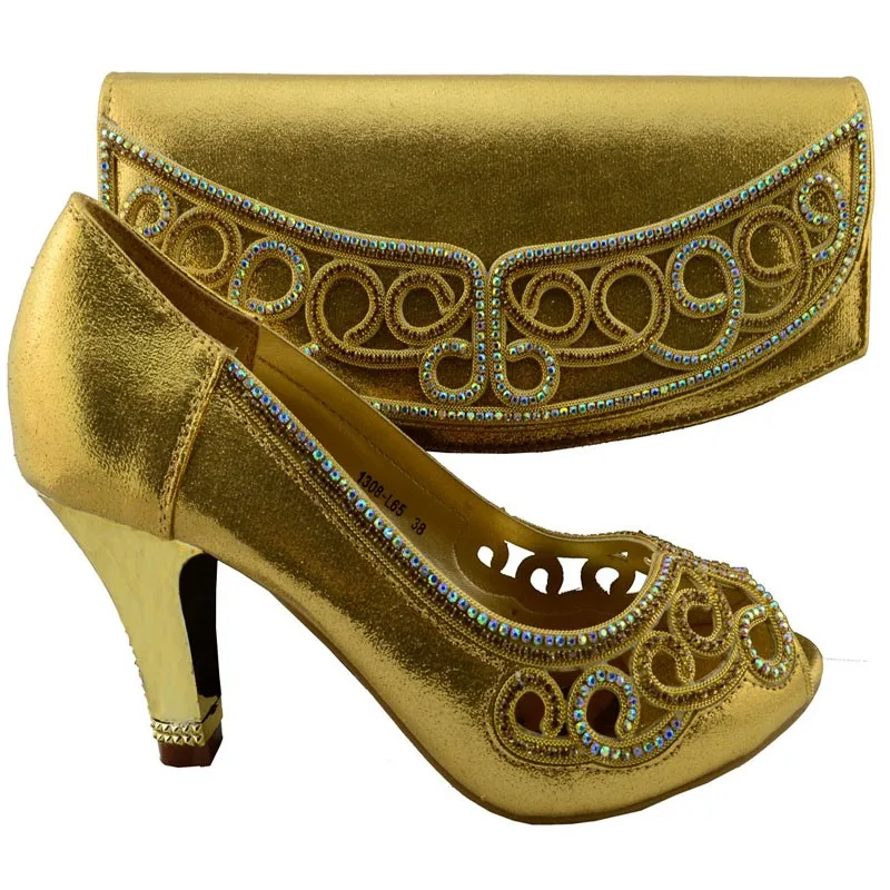 Online Get Italian Gold Shoes With Matching Bags Aliexpress New Italian Fashion Gold Shoes With Matching Bags For Party African And Set Wedding Shoe Bag 1308 L65