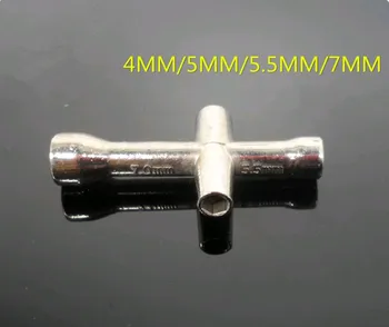 

10PCS Cross sleeve six angle sleeve specification HSP 4/5/5.5/7mm tyre with model wrench universal tool toy