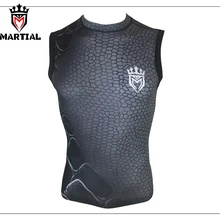 Martial:Quick dry MMA fight rashguards boxing t-shirts rashguard mma box fighting wear men gym shirt