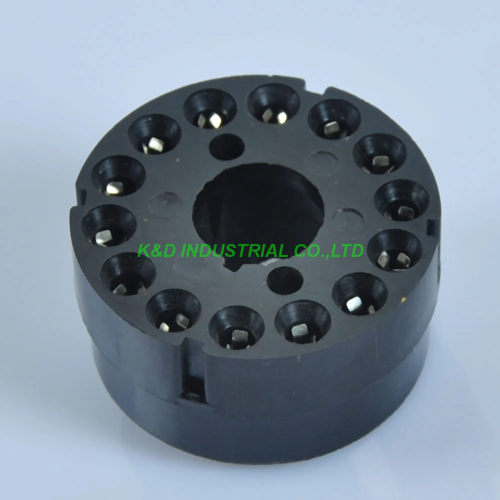 

1pc Vacuum 14Pin Diheptal Solder Tube bakelite Socket For Audio B14A CRT/PMT