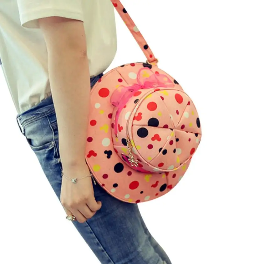 

2016 Fashion Women Cute Hat Bag Shoulder Bag Multifunction Shoulder Diagonal Handbags bolsa feminina para mujer #25