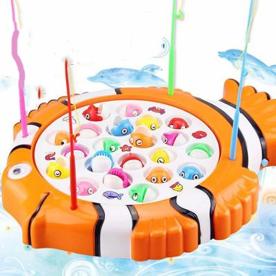 Электрические рыболовные игрушки, модные и красочные детские магнитные игрушки для рыбалки, различные стили, детский подарок для игр на открытом воздухе - Цвет: 002