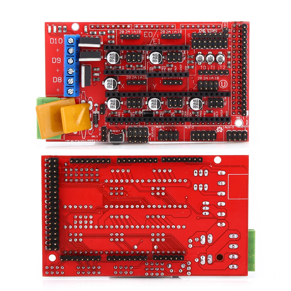 3D принтер RAMPS 1 4 контроллер + MEGA2560 R3 A4988 с теплоотводом USB Calbe|ramps 1.4 3d|1.4 3dramps |