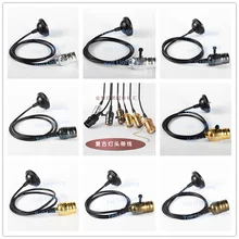 E26 E27 винт лампы лампа Эдисона в стиле ретро болт крепления гнездо 4 цвета в красный горошек с выключателем/без переключателя электрическая лампочка эдисона Винтаж Ретро основание светильника