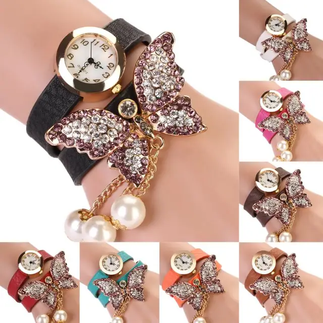 Women Watches Fashion Casual Bracelet Watch Women Relogio Leather Butterfly Anal Women Watches Fashion Casual Bracelet Watch Women Relogio Leather Butterfly Anal