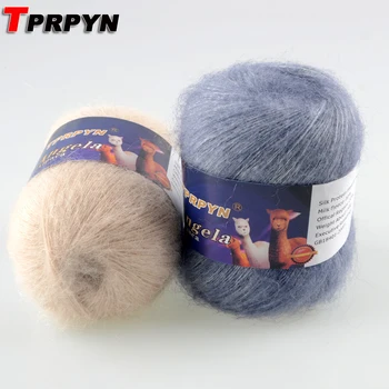 

TPRPYN 6Pcs=300g Soft Mohair Yarn for Hand Knitting Wool Crochet Yarn to Knit Mink Wool Yarns Mohair Wool for Knitting