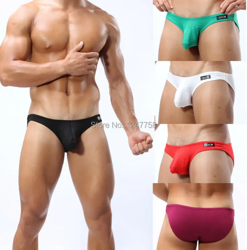 

Sexy Men's Low-rise Soft Breath Holes Underwear Bulge Pouch Briefs