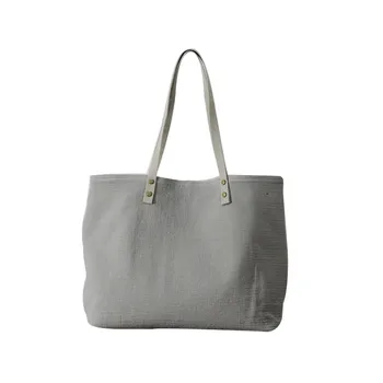 

Simple Canvas Bag Large Capacity Women Casual Shoulder Bag Portable Handbags Female Retro Big Tote Bags Solid Color Bolso Mujer