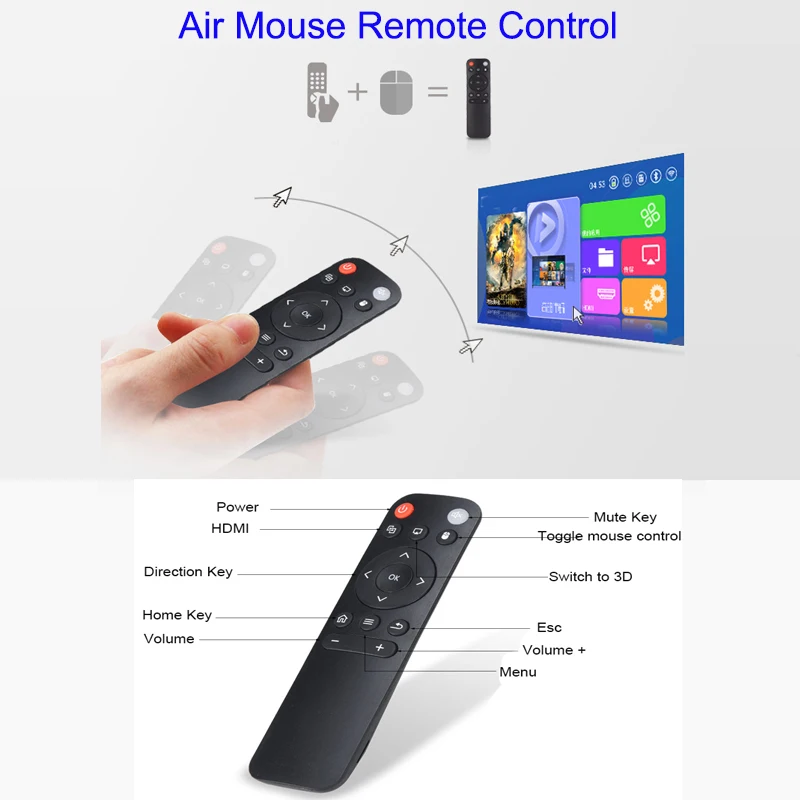 Проектор Smartldea M18 HD 1080p Android 6 0 Wi Fi мини Умный домашний кинотеатр 3D проектор батарея