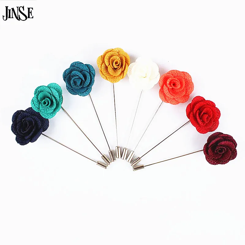 Image HP010 Hot Sell Flower Brooch Pin Mens Accessories Men Lapel Pin Brooch Some  Color For Fashion High Quality Handmade