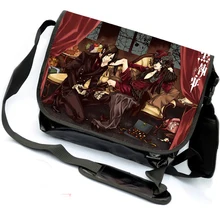 Fashion Black Butler Kuroshitsuji Ciel Phantomhive Cosplay Messenger Bag Anime Sebastian Canvas School Bag Book Shoulder