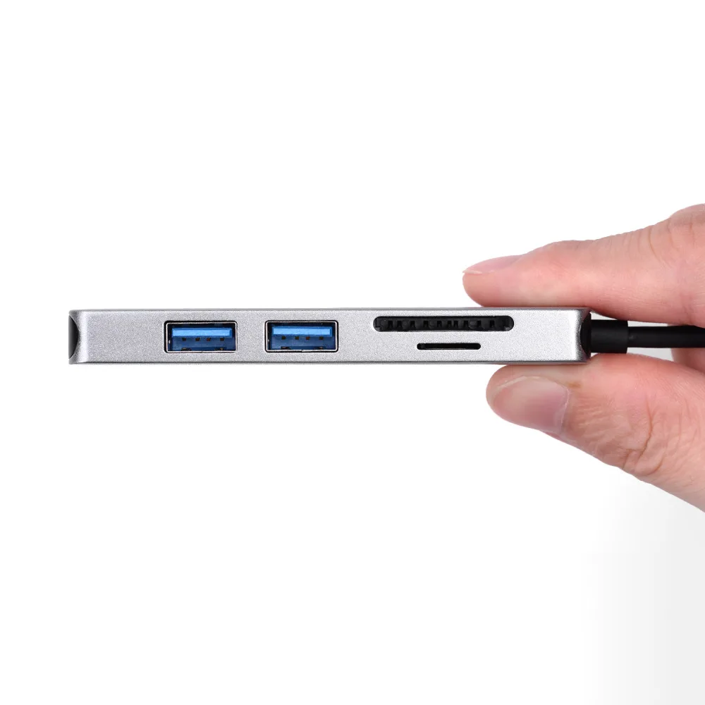 Док станция Thunderbolt 3 Usb c к HDMI/USB3.0 * 2/SD/TF Многофункциональный хаб для Mac Book Pro 2018 или