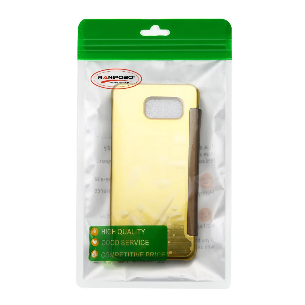 A5 флип зеркало кожаный чехол для samsung Galaxy() A7 A710 A7100/A5 A510 A5100 колпак PC защитный чехол с окошком для просмотра Clear