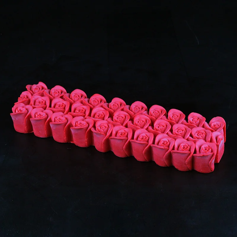 3D цветок розы Силиконовые формы для мыла прямоугольные с тиснением DIY ручной работы Искусство ремесло рельеф украшения формы