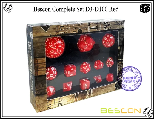 Bescon Complete Set D3-D100 Red-1
