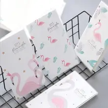 JUKUAI 4 шт./лот Фламинго принцессы клей рукавом Тетрадь 48 К дневник мини-Портативный дневник канцелярия Школьные Supplies8008