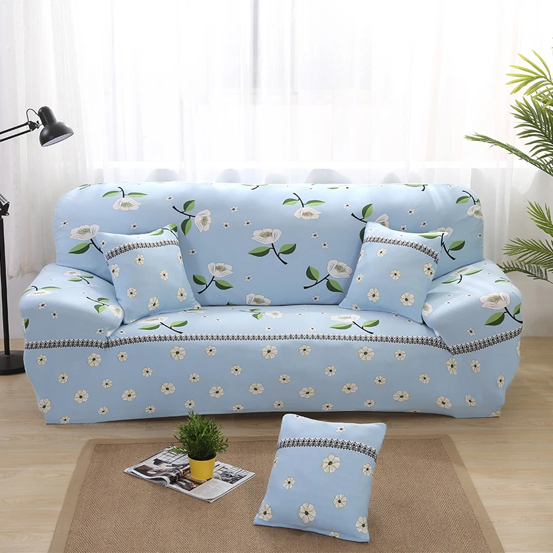 Elastic Sofa Slipcovers Flower Printed Couch Seat Covers Protector for