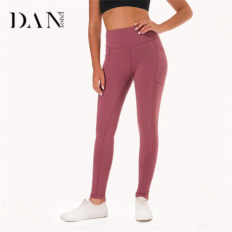 DANENJOY Running Sports Fitness Trousers Comfortable Nylon