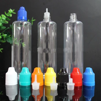 

Colorful PET E Liquid Bottles 100ML Empty Bottle PET Plastic Dropper Bottles with Long Thin Tips And Childproof Caps