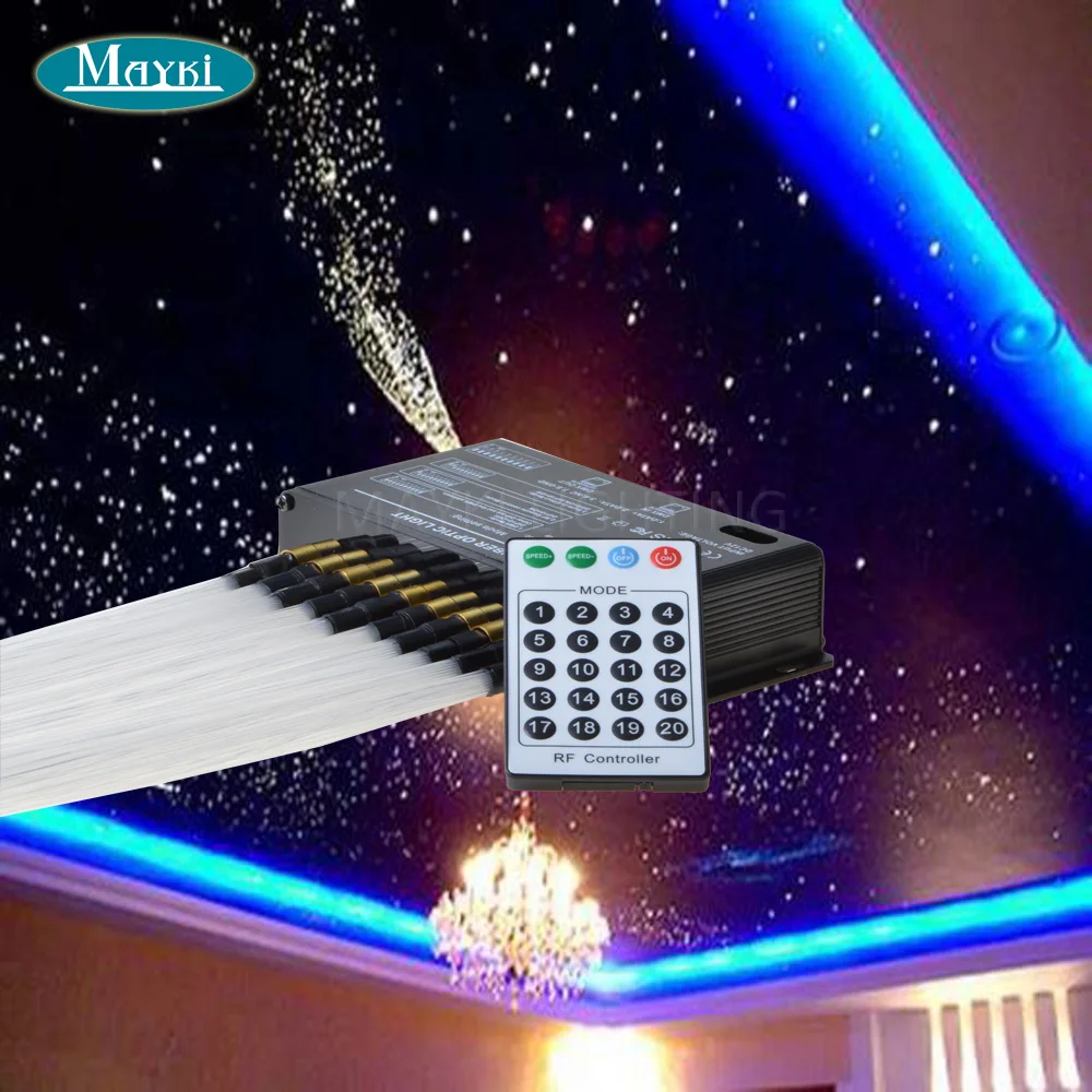 Us 70 0 30 Off Maykit 20 Programs Meteor Shooting Star Lights For Twinkle Star Ceiling With 200pcs 2m Fibre Optic Harness In Optic Fiber Lights From