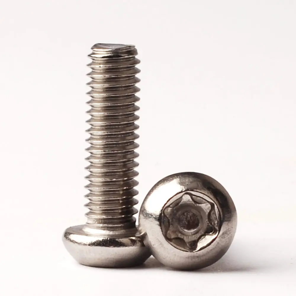 

M4 (Thread Dia. 4.0mm) A2 Security Screws Torx Pin Button Head Anti Vandal Screw Length 6 to 35mm