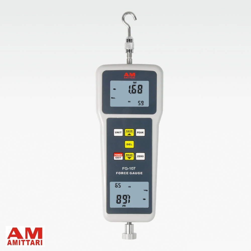 Brand Genuine AMITTARI DIGITAL PULL PUSH FORCE GAUGE METER TESTER DYNAMOMETER High Accuracy TENSION kgf gf N Lbf 980N | Инструменты