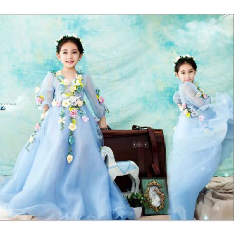 

Pro Dyed Muslin photography background Old master painting Backdrops For Children Photo Studio Hand Made Customized DM122