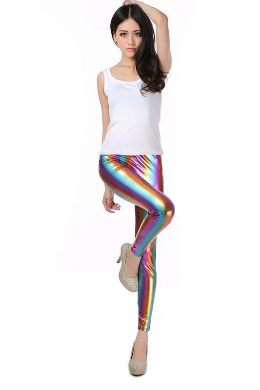 9614 Europe wind metallic ombre leather 