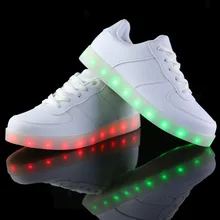 Led schuhe für erwachsene frauen freizeitschuhe USB führte leuchtende schuhe frau 2016