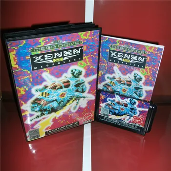

x-Men 2 Xenon 2 EU Cover with box and manual For Sega Megadrive Genesis Video Game Console 16 bit card