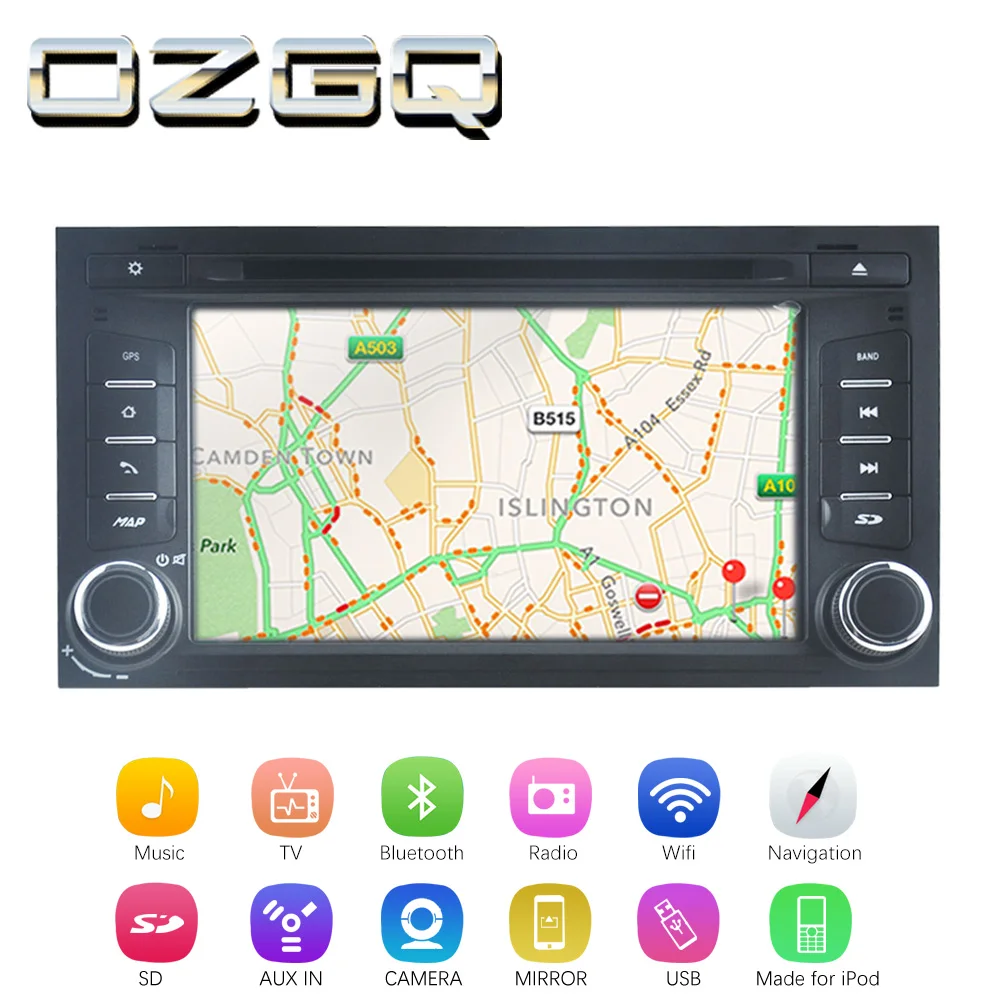 Perfect OZGQ Android 7.1 Car DVD Player For SEAT LEON 2012-2018 Screen Auto GPS Navigation Bluetooth Radio TV Audio Video Music Stereo 2