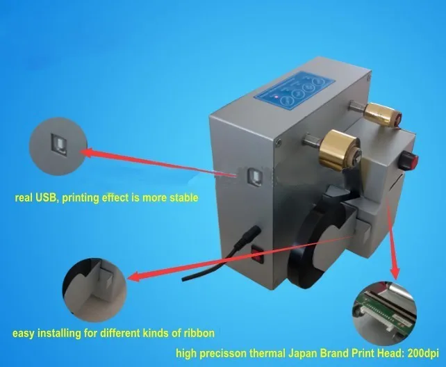 DC-PD32 ленточный бронзирующий станок, мини ленточный принтер