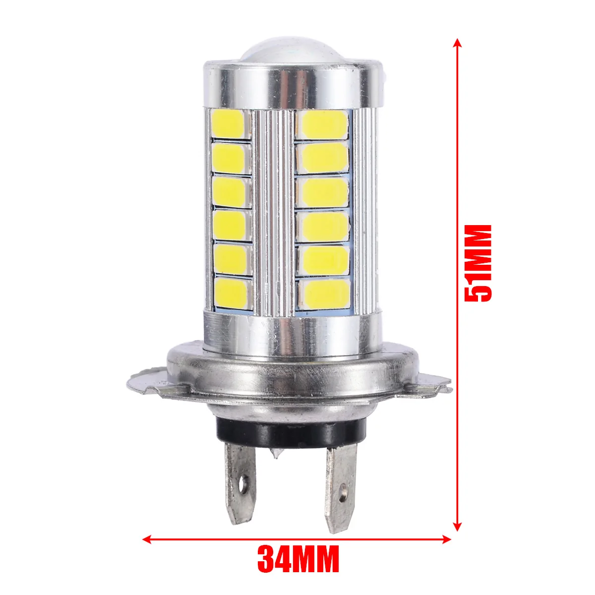 1 шт. автомобиль H7 светодиодный 5630 33SMD светодиодный противотуманная фара головного света 12V 6500K белый авто сигнальная лампа светодиодный лампы