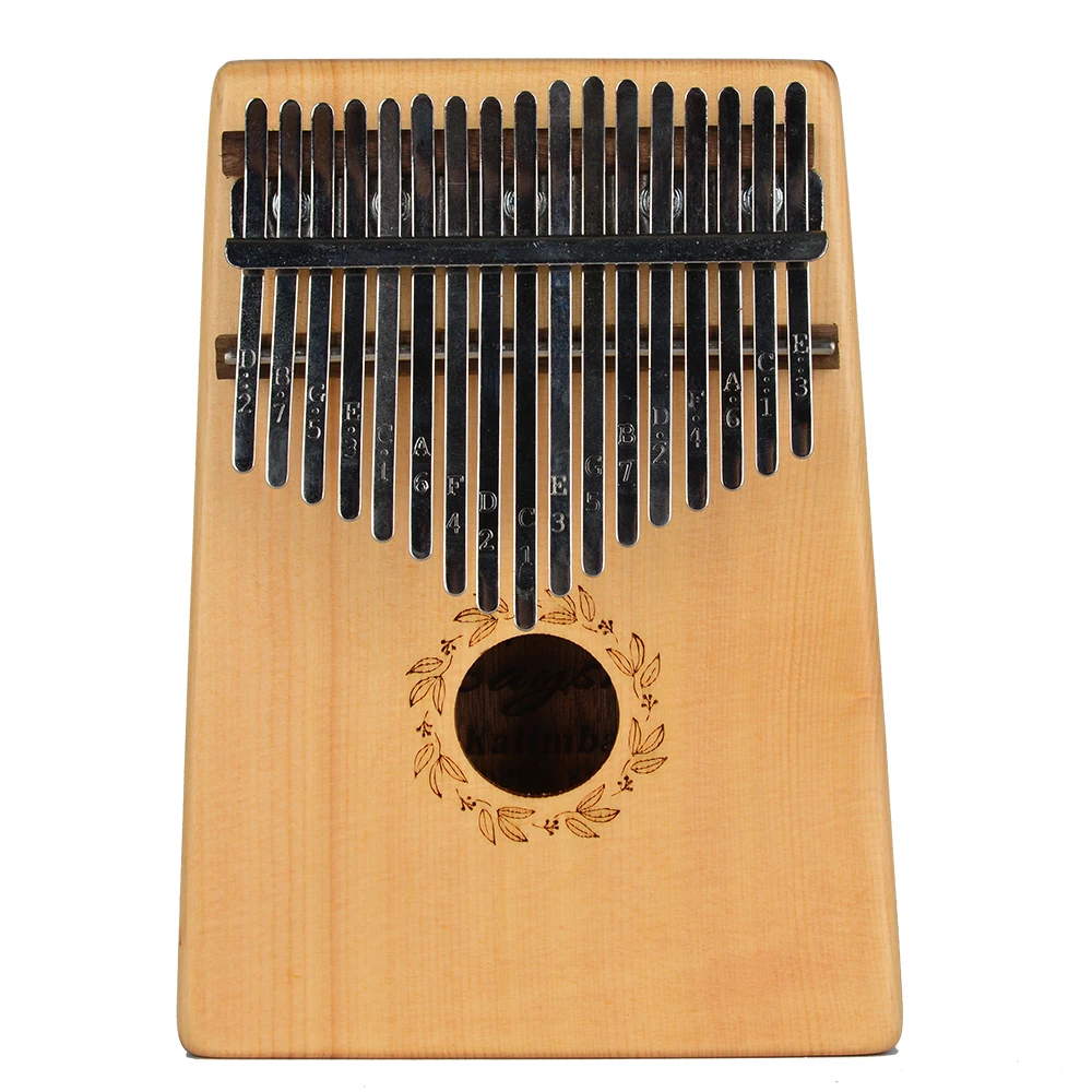 17 Key Kalimba Mbira Portabel fasion Spruce wood Sanza Finger Thumb Piano Keyboard Marimba Wood Musical Instrument