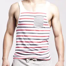 SEOBEAN Для мужчин жилет Slim Fit сексуальный полосатый Безрукавки для женщин рубашка без рукавов Футболки 4 Цвета Размеры M, L, XL# ST02