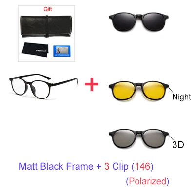big square sunglasses TWO Oclock Magnet Sunglass Women Men Polarized Lens Optical Spectacle Frame Clip On Glasses Men Round TR90 3D Night Vision A2245 big cat eye sunglasses Sunglasses