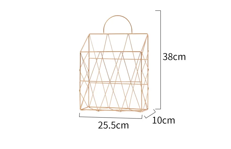 Металл Кованое железо журнал стойки мешок стиль газетная стойка 25,2X10X38 см металлический держатель для хранения