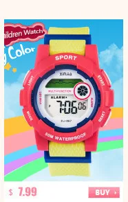 Children watch LED 5 ATM Digital Sports Relojes Mujer Boys girls fashion Kids Cartoon Jelly Waterproof Relogio Feminino 2016