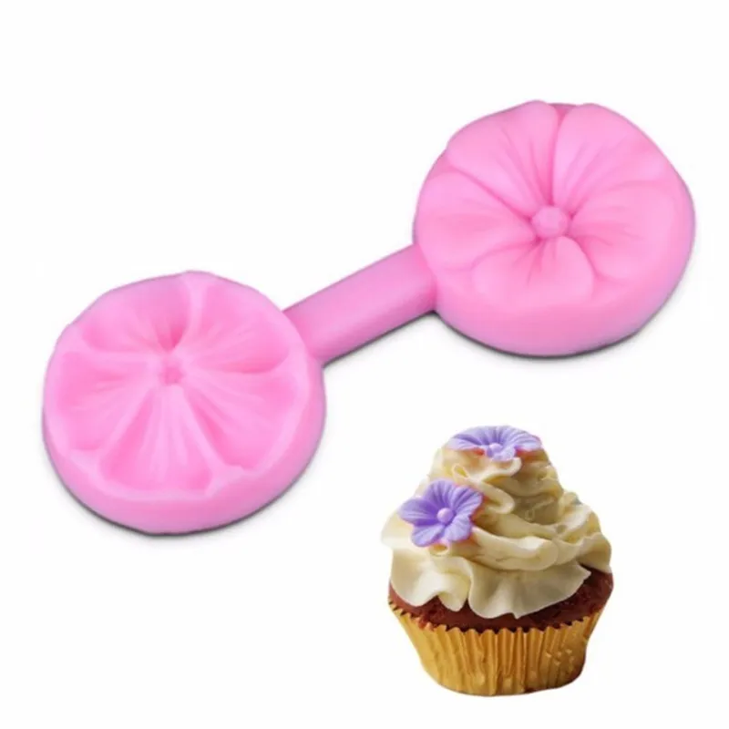 

4YANG Flower Silicone Mold Sugarcraft Embossed Fondant Cake Decorating Tools Fimo Clay Candy Jelly Chocolate Gumpaste Molds