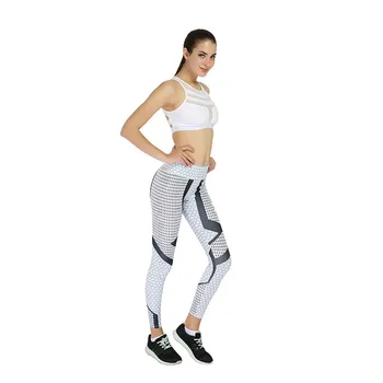 

2019 Fashion Plus Size Women High Waist Fitness Leggings Running Gym Stretch Sports Pants Trousers dropshiping W702