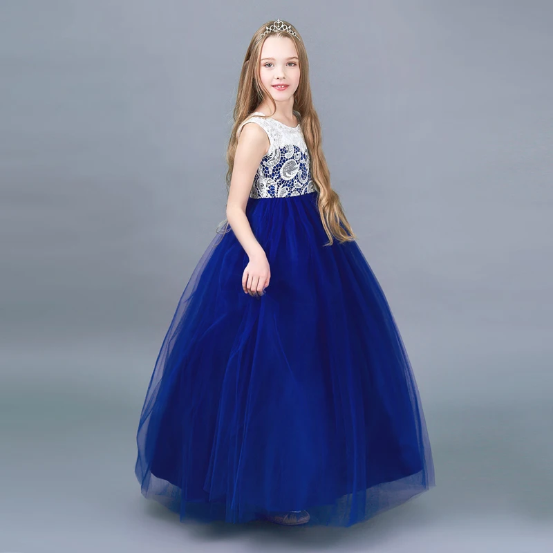 Fancy Kids Dresses for Girls Lace Tulle Dress Children Prom Gown Girl ...