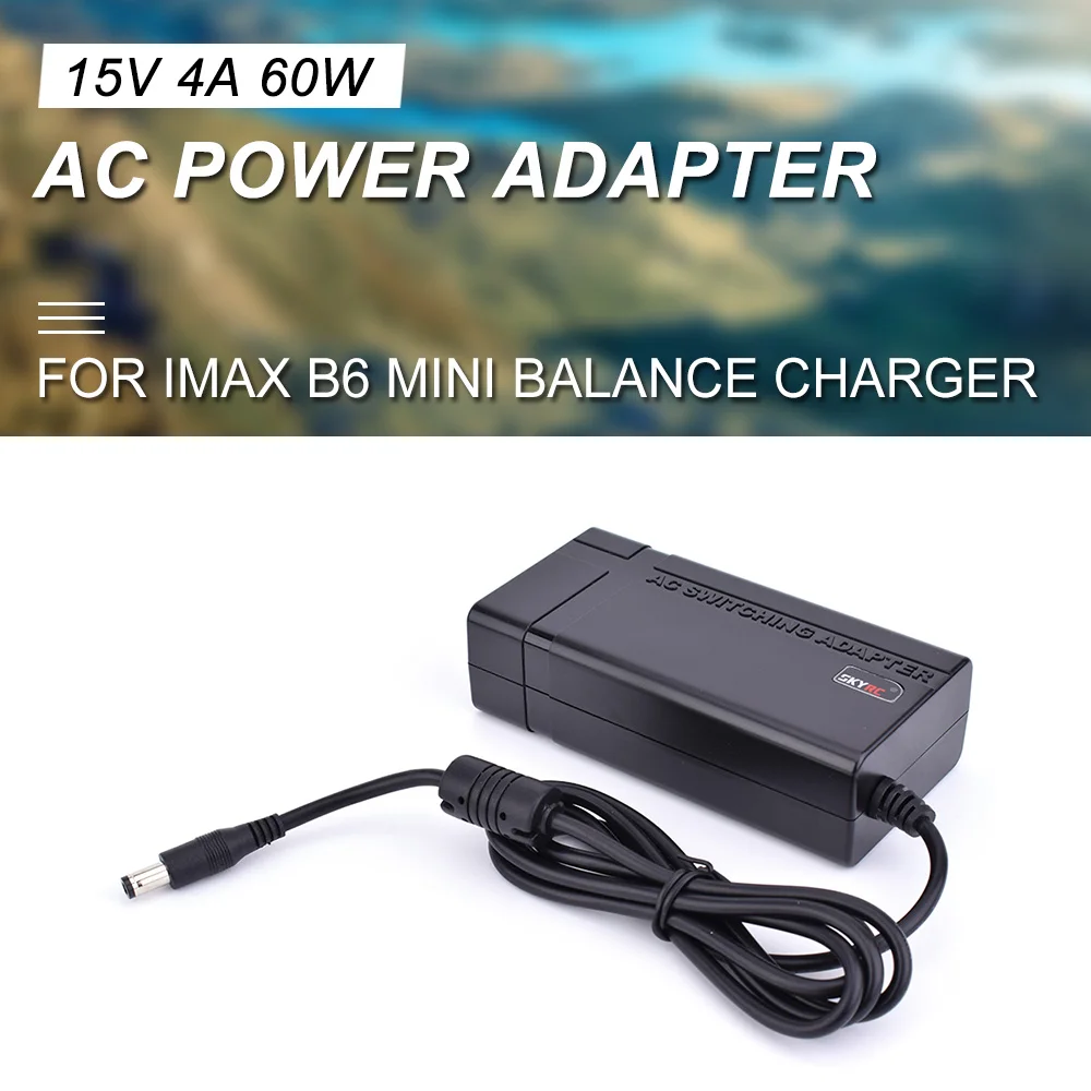 SKYRC адаптер питания 15V 4A 60W AC в DC для IMAX B6 MINI Balance зарядное устройство RC модели